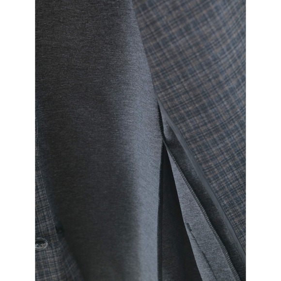 LIVERPOOL Blazer Fitted Suit Jacket Women Size L Plaid Brown Black NWT - Picture 10 of 14